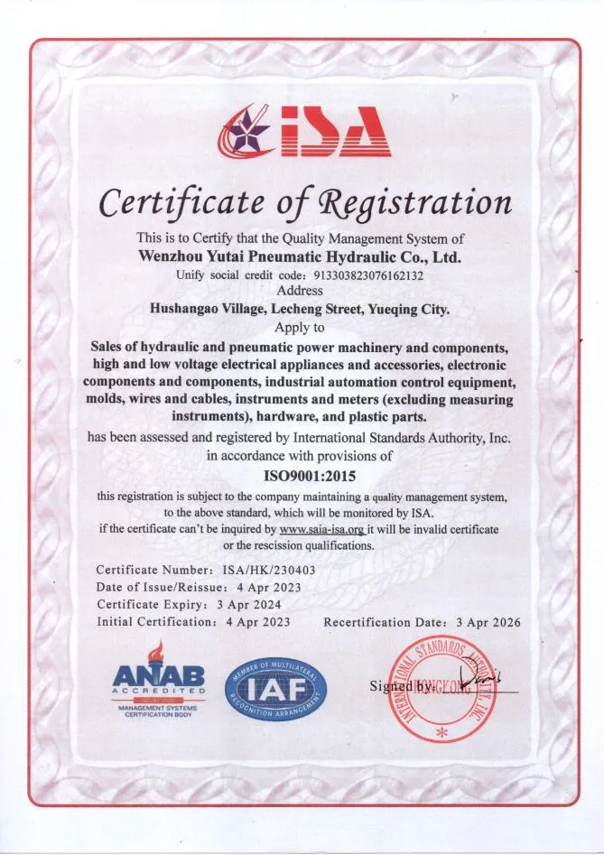 ISO9001-Certificate