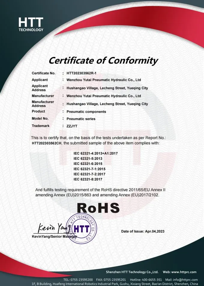 ROHS-Certificate
